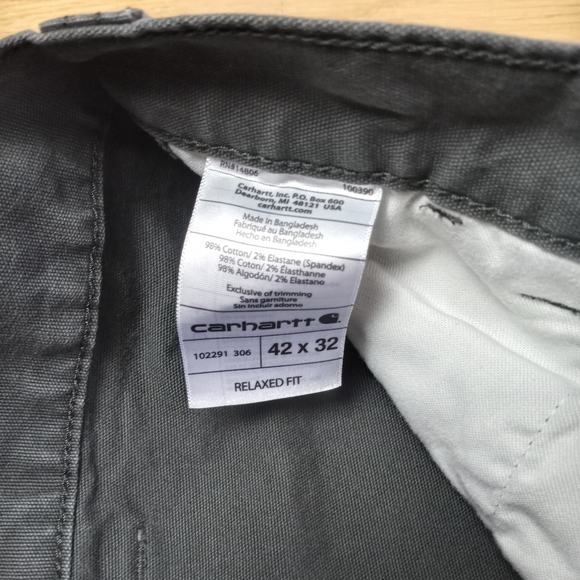 Carhartt Gravel Rugged Flex Relaxed Fit Canvas Work Pants 42×32 - Picture 7 of 9